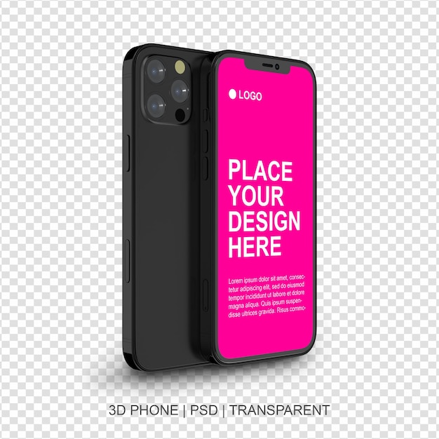 Phone Mockup Template Transparent No Background
