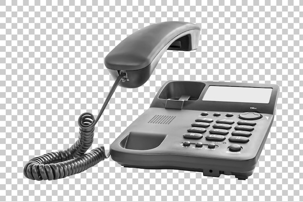PSD 電話が鳴っている 受話器を上げたオフィスの電話 透明なpsd背景に分離