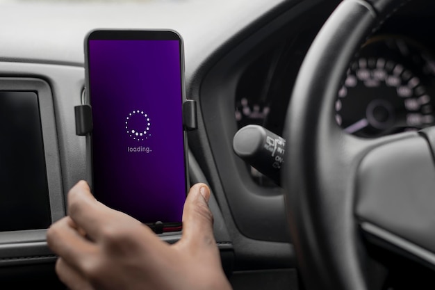 phone screen mockup navigation system design psd