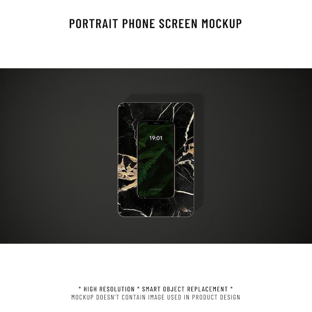 Phone screen mockup