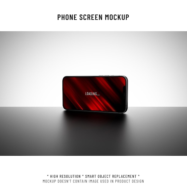 Phone screen mockup