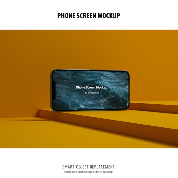 Mockup dello schermo del telefono