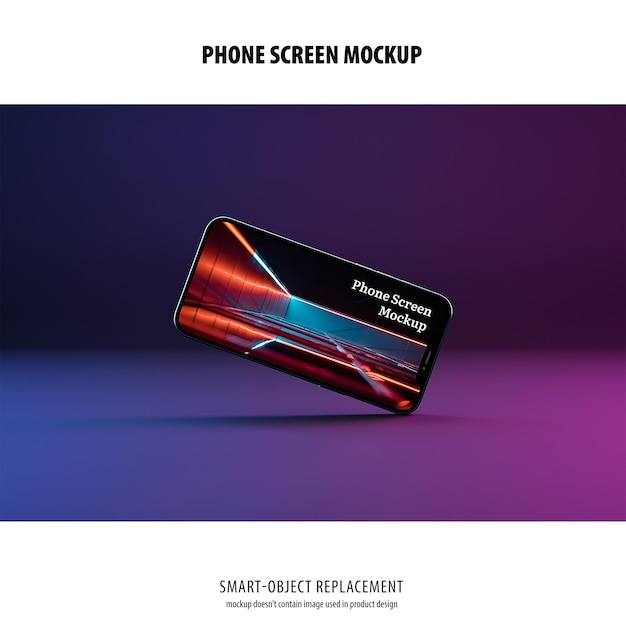 Mockup dello schermo del telefono