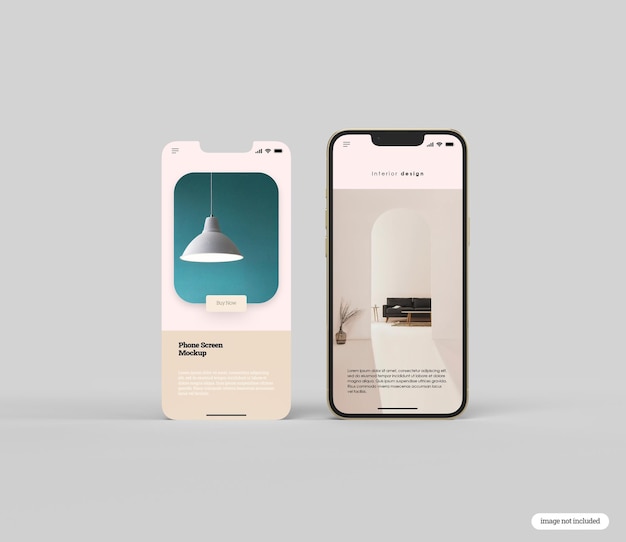 PSD mockup dello schermo del telefono