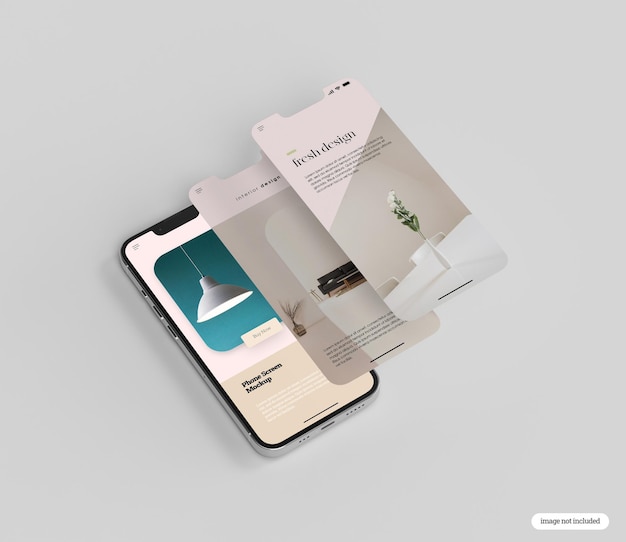 Mockup dello schermo del telefono