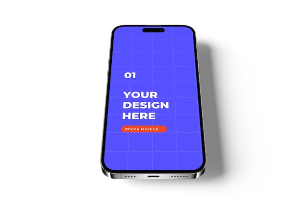 Mockup dello schermo del telefono