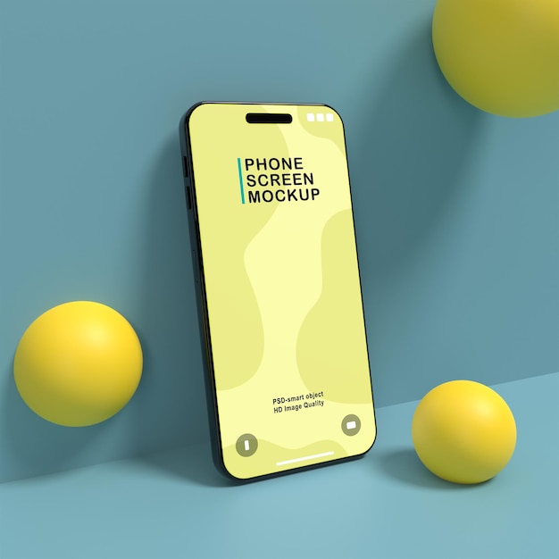 PSD phone screen mockup