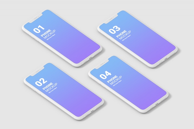 PSD phone screen mockup