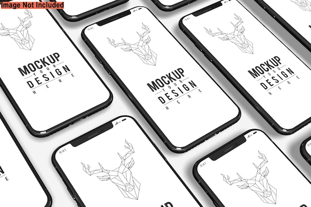 Mockup dello schermo del telefono