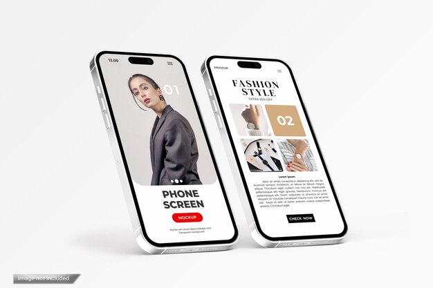 PSD phone screen mockup