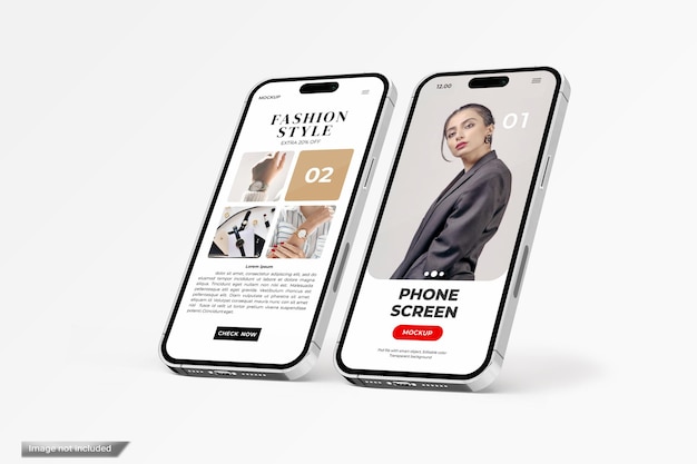 Premium PSD | Phone screen mockup