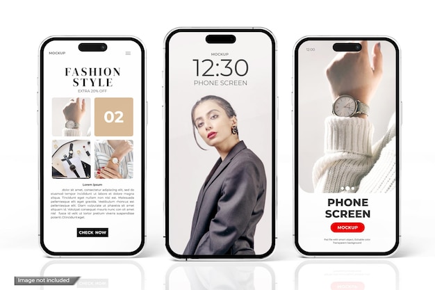 PSD phone screen mockup