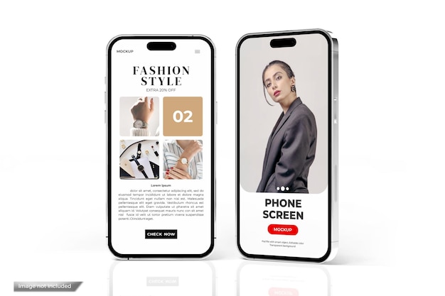 PSD phone screen mockup