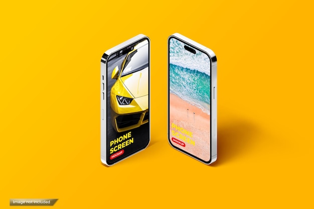 PSD phone screen mockup