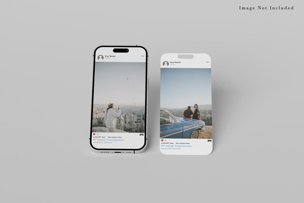 PSD phone screen mockup