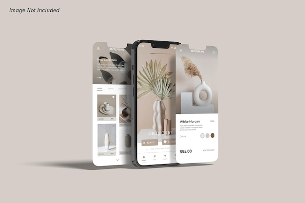 PSD mockup dello schermo del telefono