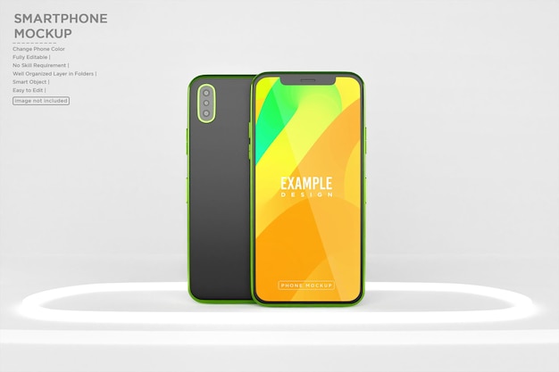 PSD phone and screen presentation mockup