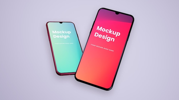 Phone and screen - ui ux mockup