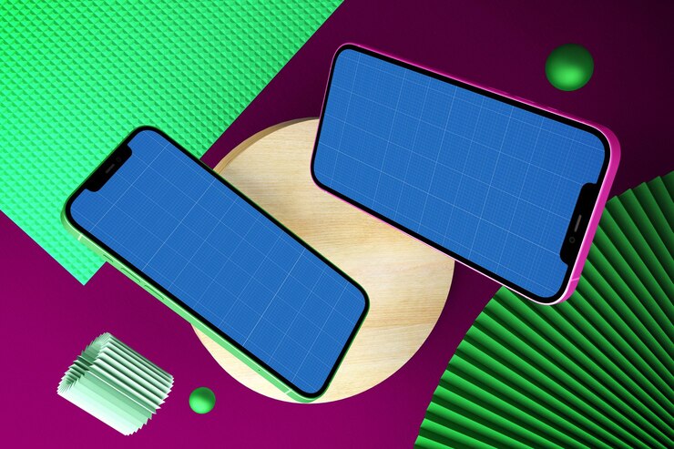 PSD phone top view