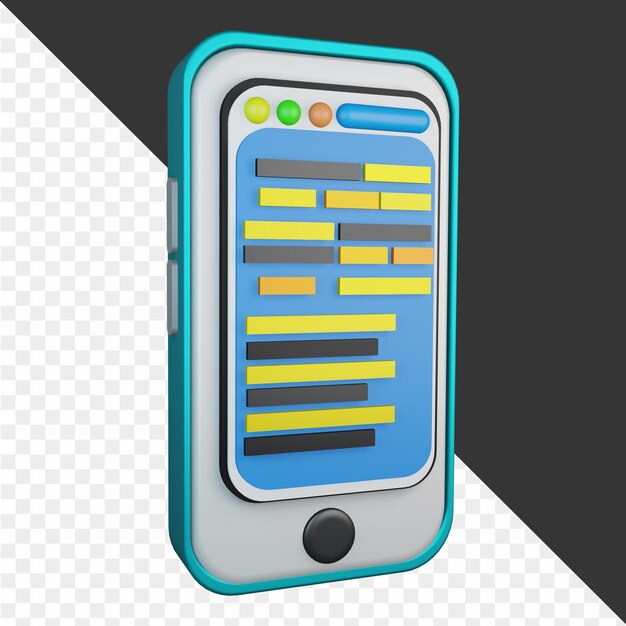 телефон с голубым экраном, на котором написано "quot app quot"