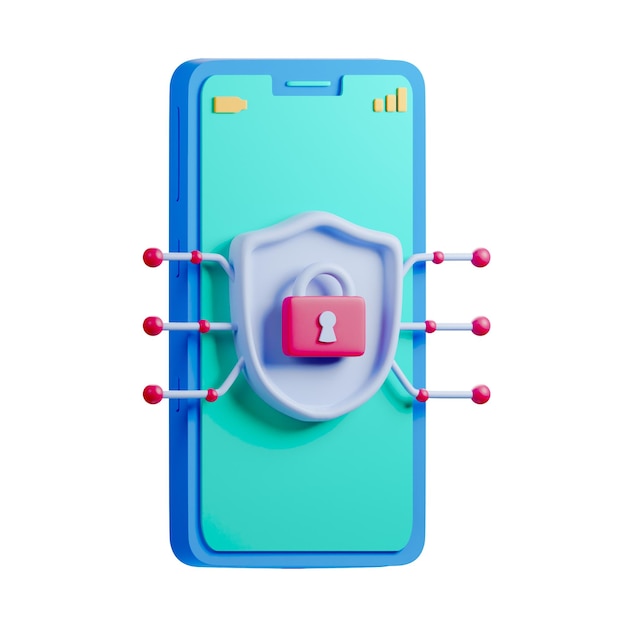 A phone with a lock on it that has a lock on it.