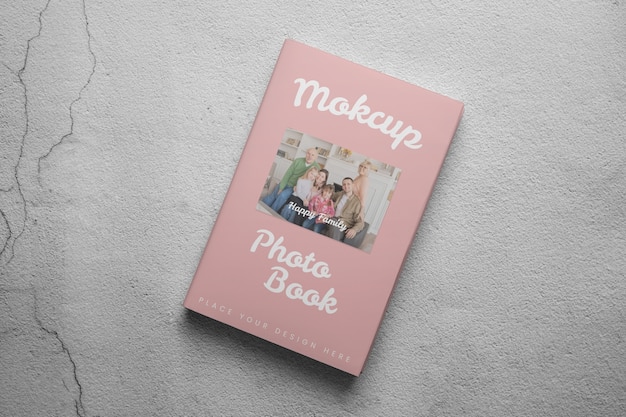 PSD photo album mockup