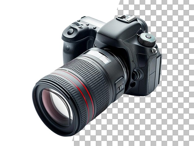 PSD fotocamera dslr con sfondo trasparente