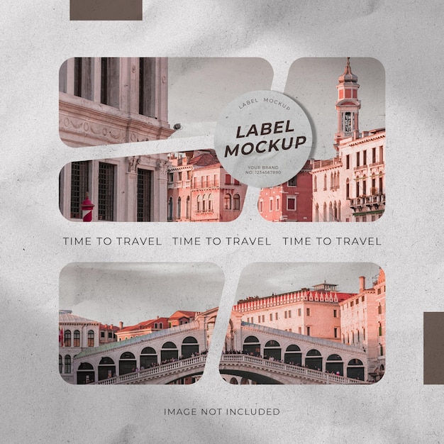 PSD photo collage mockup