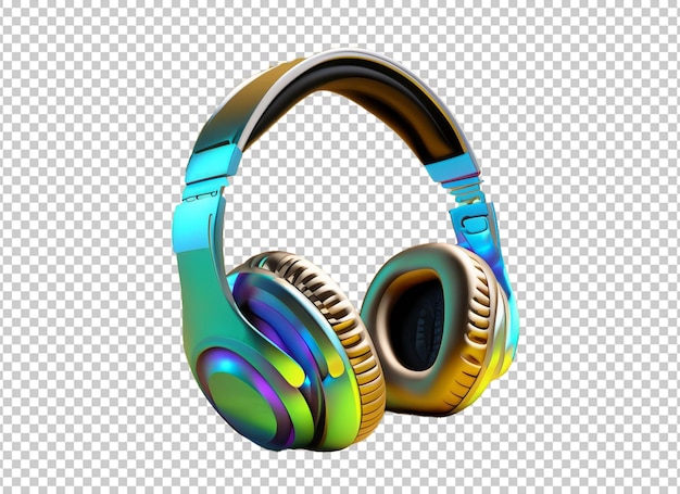 Photo colorful headphones