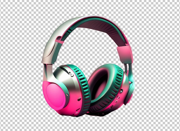 Photo colorful headphones