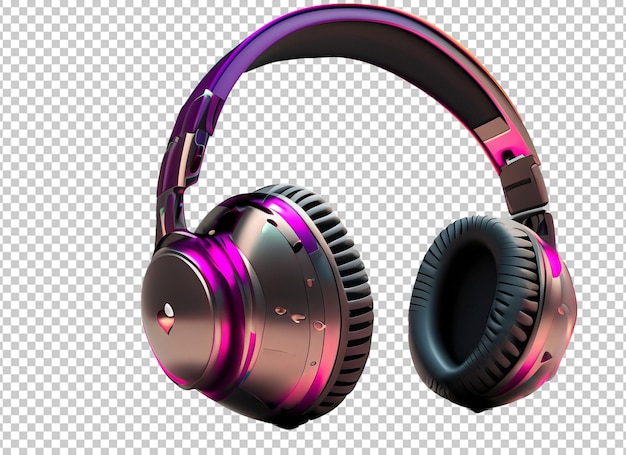 Photo colorful headphones