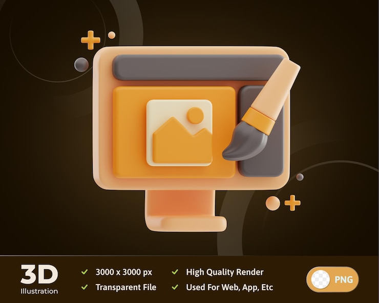PSD photo editing art design 3d illustration