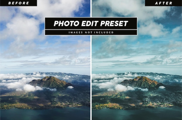 Photo editing preset filter for landscape photographers travel banner book covers