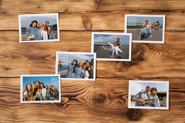 Photo film frame design mockup