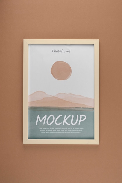 photo frame design mockup