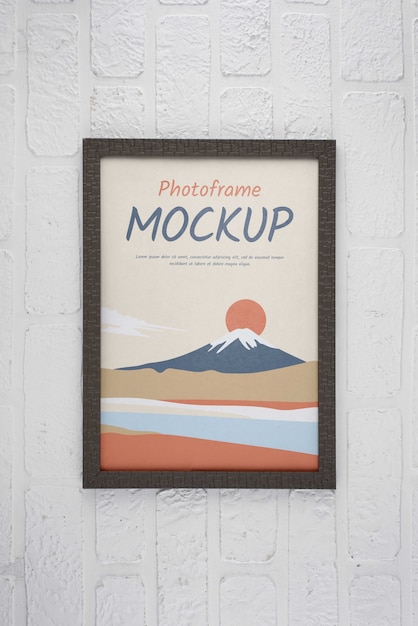 photo frame design mockup