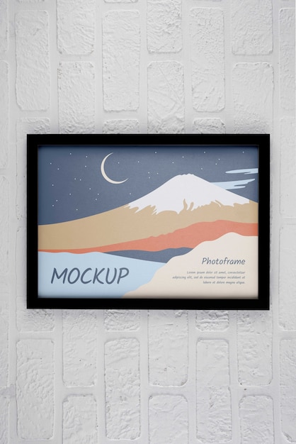 photo frame design mockup