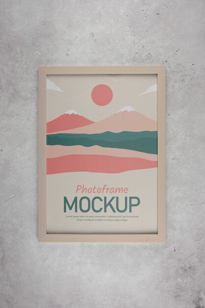 Mockup di design per cornici fotografiche