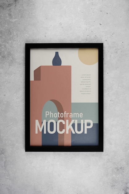 Photo frame design mockup