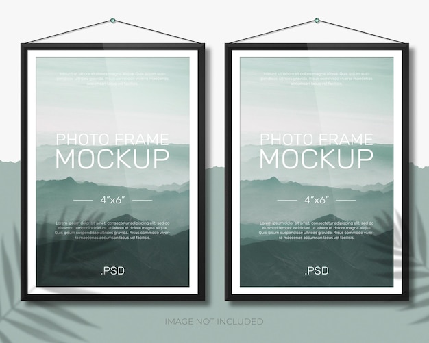 Photo frame mockup design