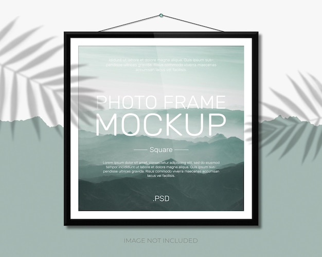 PSD design mockup cornice per foto