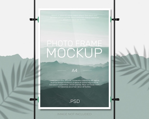 Photo frame mockup design