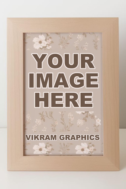 Photo frame mockup empty photo frame image mockup