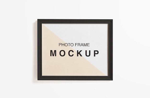 PSD photo frame mockup isolated