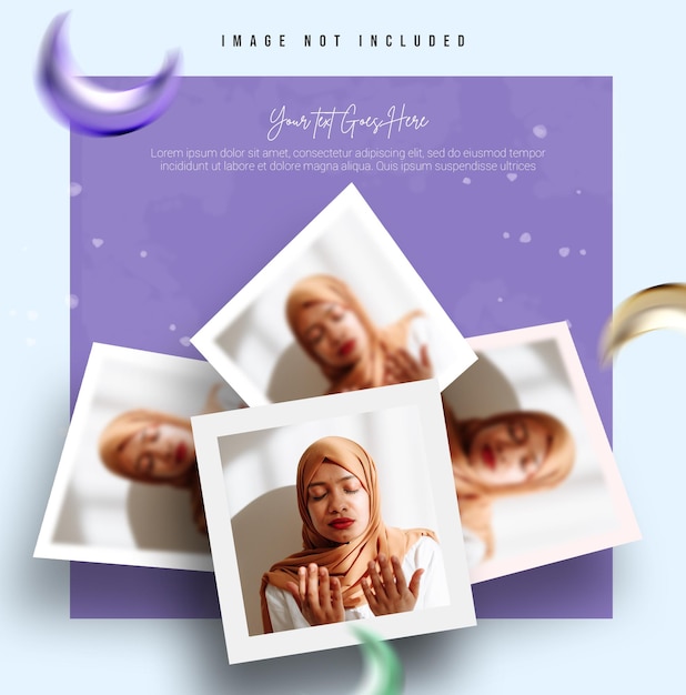 PSD photo frame mockup