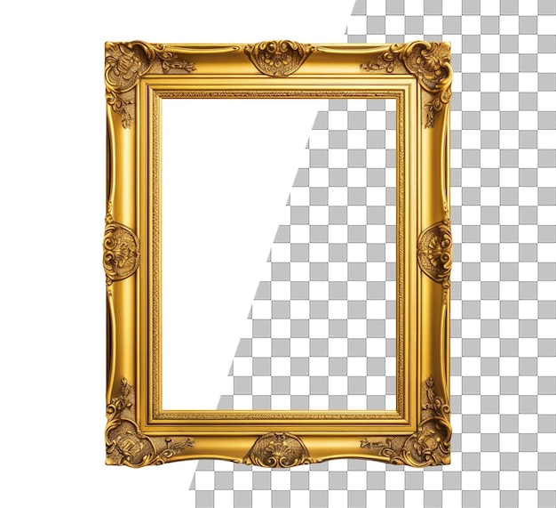 PSD photo frame object with transparent background