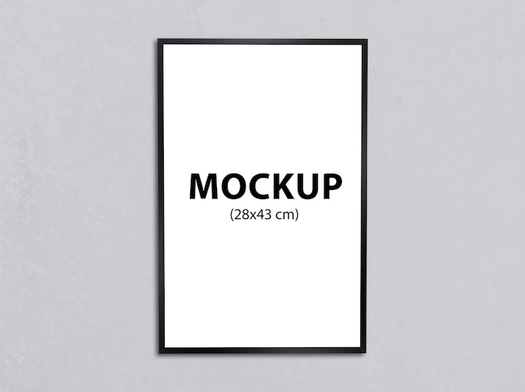 PSD photo frames mockup