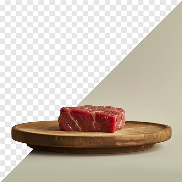 PSD foto di carne fresca cruda su sfondo trasparente