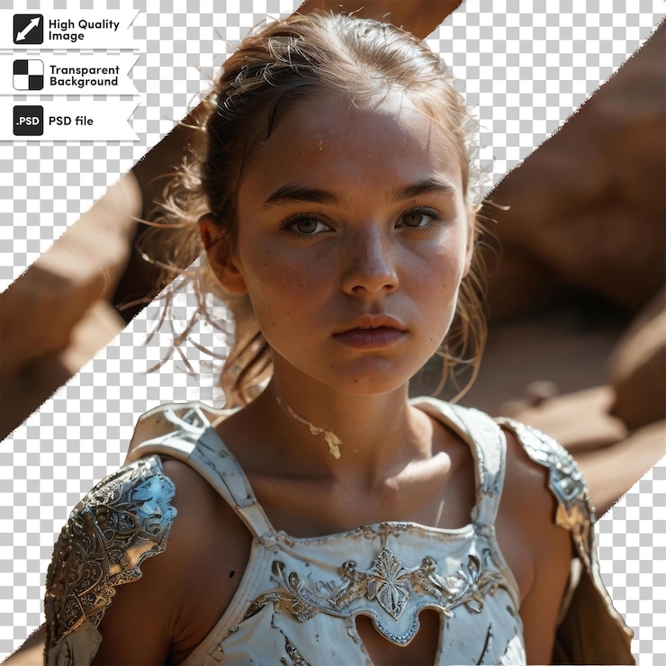 PSD фотография девушки с фотографией девушки на ней