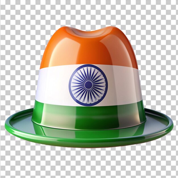 PSD photo hard hat with indian flag